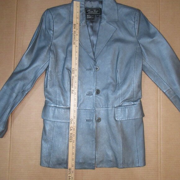Terry Lewis Classic Luxuries Genuine Leather Blazer Jacket | Size XS - Picture 4 of 9